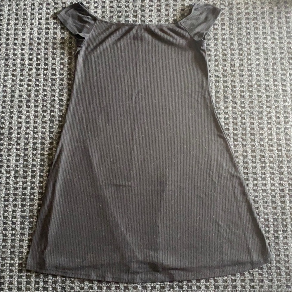 black off the shoulder dress